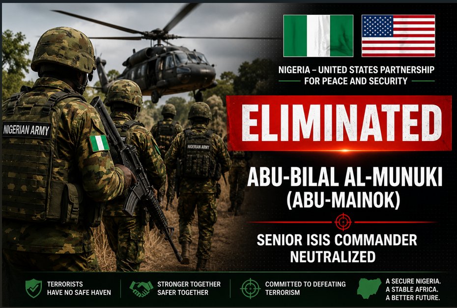 DHQ Hails Joint Nigeria-U.S. Operation That Eliminated Senior ISIS Commander