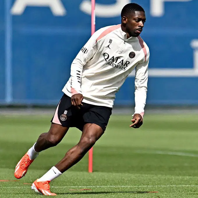 PSG’s Dembele To Undergo Treatment For Leg Issue Before UCL Final